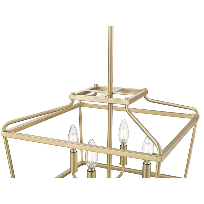 Millennium Lighting Nellita 4Lt 13" Pendant, Vintage Brass