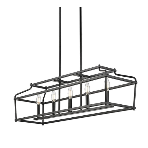 Millennium Lighting Nellita 5Lt 34" Island, Black - 19105-MB