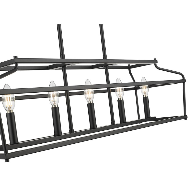 Millennium Lighting Nellita 5Lt 34" Island, Black