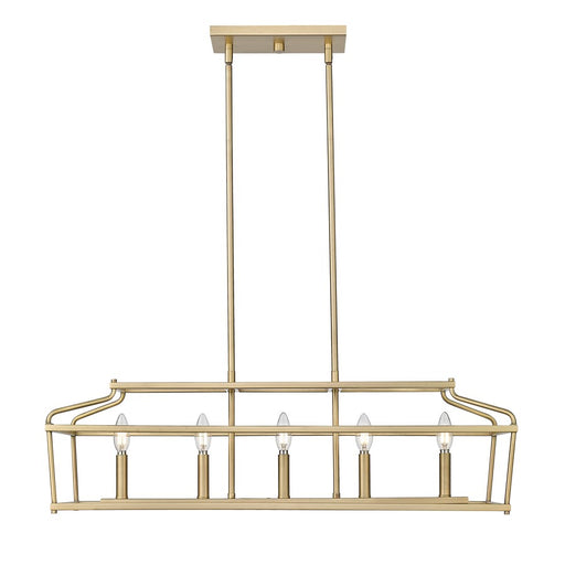 Millennium Lighting Nellita 5Lt 34" Island, Vintage Brass