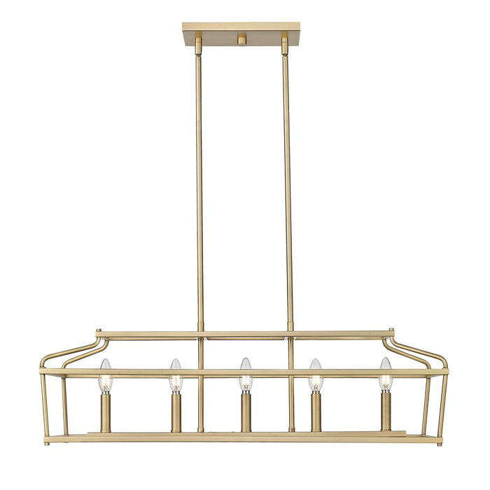 Millennium Lighting Nellita 5Lt 34" Island, Vintage Brass