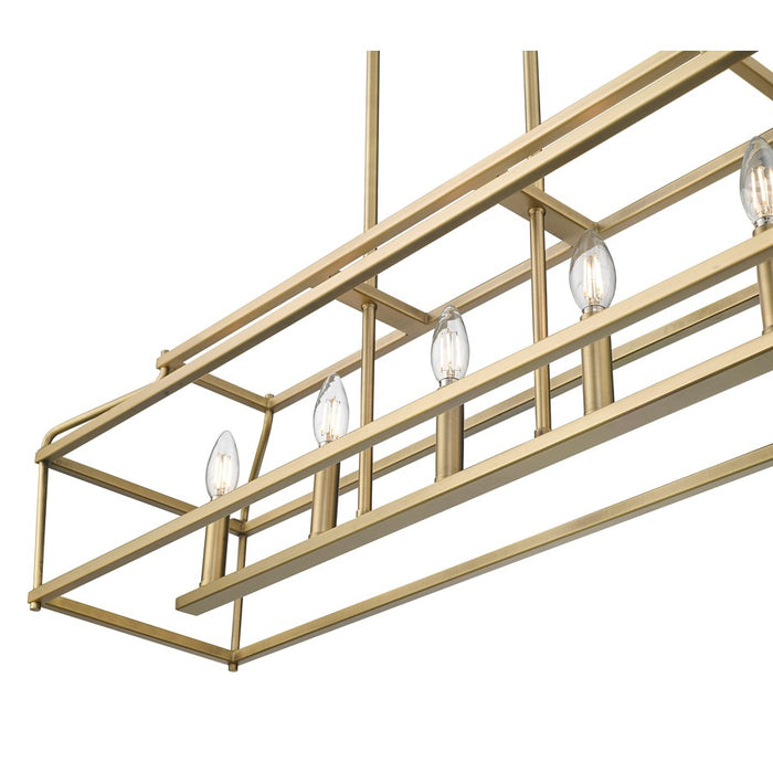 Millennium Lighting Nellita 5Lt 34" Island, Vintage Brass