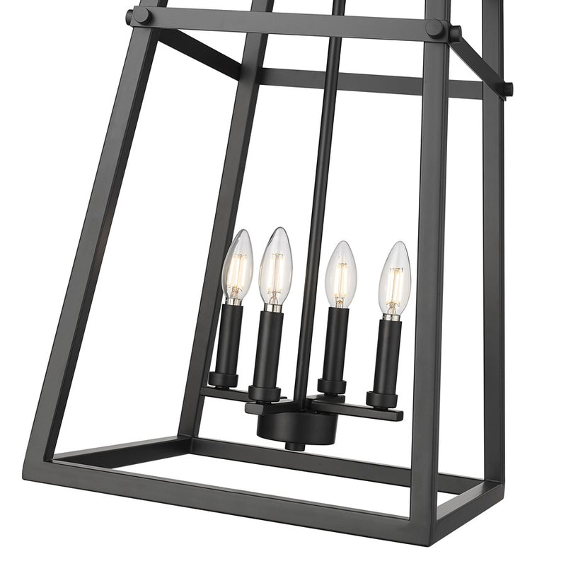 Millennium Lighting Tellsa 4Lt 24" Pendant, Black