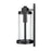 Millennium Braselton 1Lt 18" Outdoor Sconce, Black/Clear Ribbed