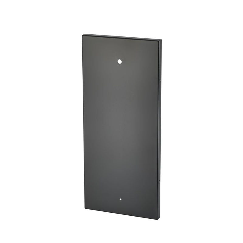 Millennium Braselton 1Lt 18" Outdoor Sconce, Black/Clear Ribbed