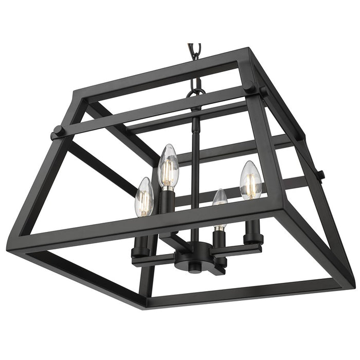 Millennium Lighting Tellsa 4Lt 13" Pendant, Black