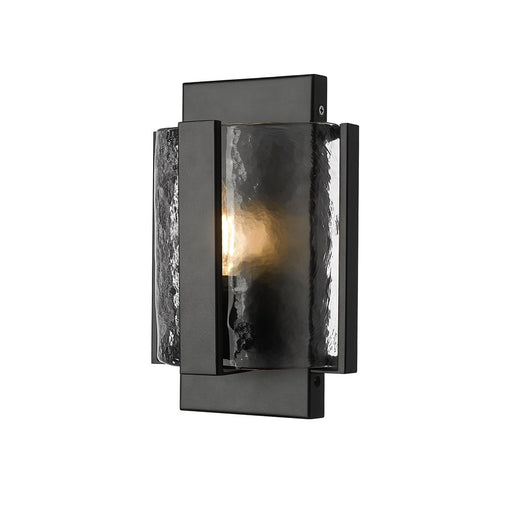 Millennium Lighting Rezi 1Lt 10" Wall Sconce, Black/Clear Handmade - 19401-MB