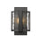 Millennium Lighting Rezi 1Lt 10" Wall Sconce, Black/Clear Handmade