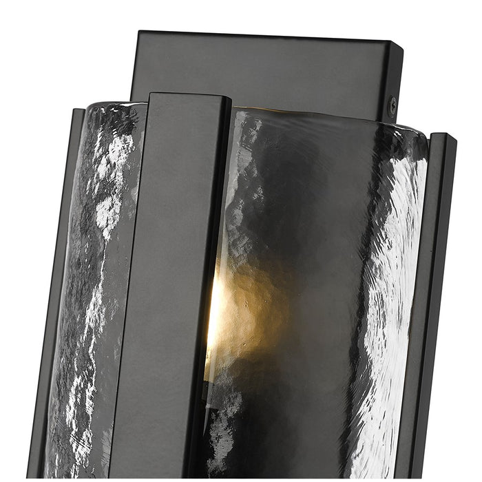 Millennium Lighting Rezi 1Lt 10" Wall Sconce, Black/Clear Handmade