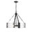 Millennium Lighting Rezi 4Lt 21" Pendant, Black/Clear Handmade