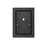 Millennium Beaufort 1Lt 18" Outdoor Wall Sconce, Black/Clear