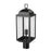 Millennium Beaufort 1Lt 21" Outdoor Post Lantern, Black/Clear - 194201-PBK