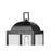 Millennium Beaufort 1Lt 21" Outdoor Post Lantern, Black/Clear