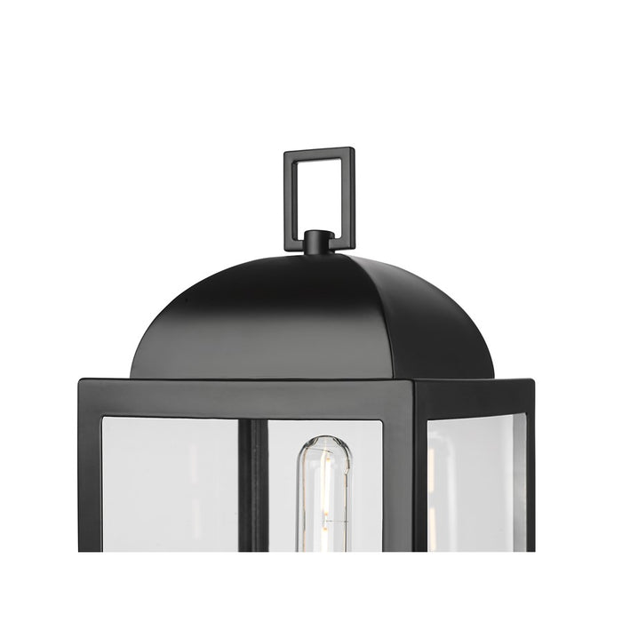 Millennium Beaufort 1Lt 21" Outdoor Post Lantern, Black/Clear