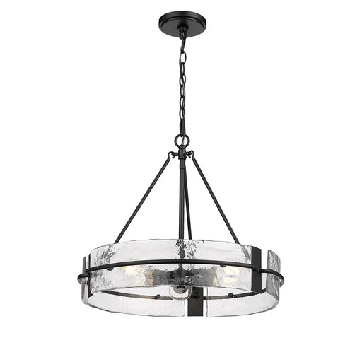 Millennium Lighting Rezi 3Lt 17" Pendant, Black/Clear Handmade - 19503-MB