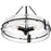 Millennium Lighting Rezi 3Lt 17" Pendant, Black/Clear Handmade