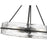 Millennium Lighting Rezi 3Lt 17" Pendant, Black/Clear Handmade