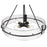 Millennium Lighting Rezi 4Lt 20" Pendant, Black/Clear Handmade