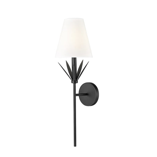 Millennium Lighting Primrose 1Lt 24" Wall Sconce, Black/White - 19701-MB