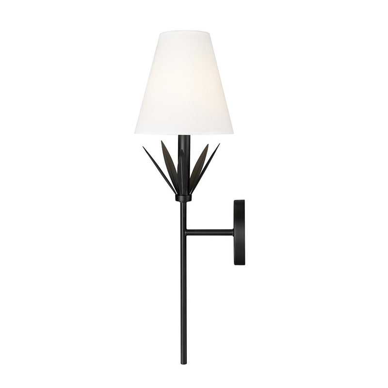 Millennium Lighting Primrose 1Lt 24" Wall Sconce, Black/White
