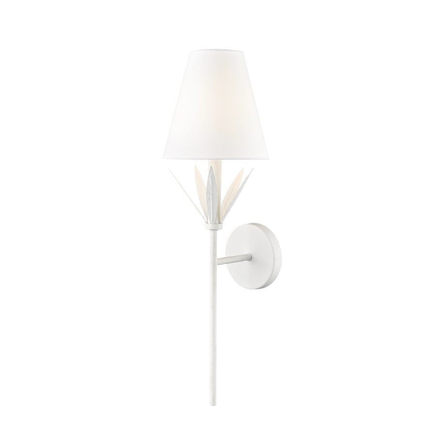 Millennium Lighting Primrose 1Lt 24" Wall Sconce, White/White - 19701-TWH