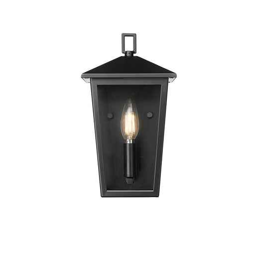 Millennium Lighting Munger 1Lt 11" Outdoor Wall Sconce, Black/Clear