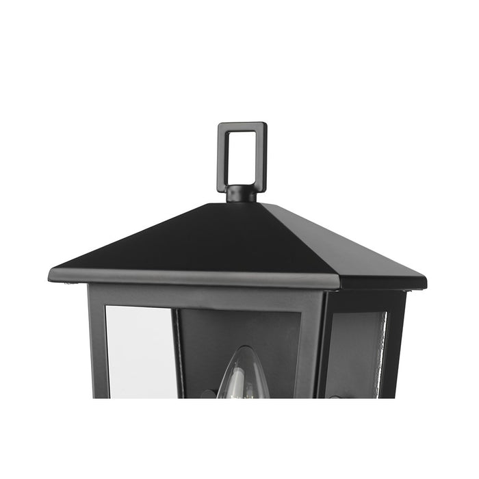 Millennium Lighting Munger 1Lt 11" Outdoor Wall Sconce, Black/Clear