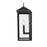 Millennium Lighting Munger 2Lt 20" Outdoor Wall Sconce, Black/Clear