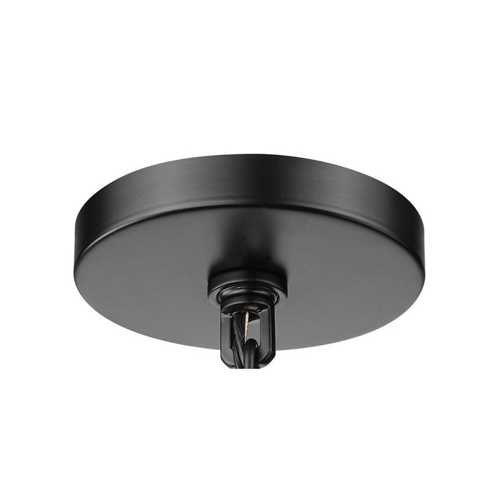 Millennium Munger 1Lt 9" Outdoor Hanging Pendant, Black/Clear