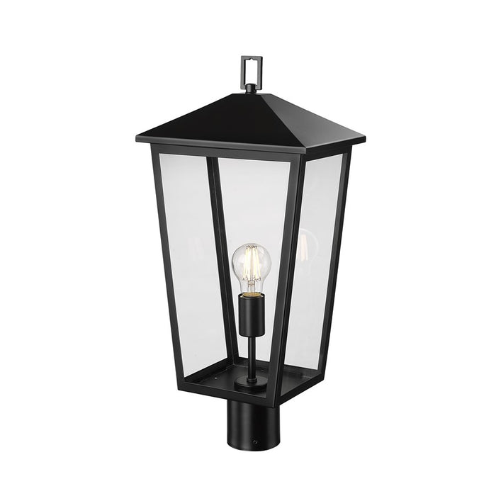 Millennium Lighting Munger 1Lt 23" Outdoor Post Lantern, Black - 198301-PBK
