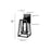 Millennium Lighting Denzell 1Lt 14" Outdoor Sconce, Black/Clear