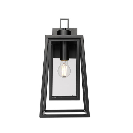 Millennium Lighting Denzell 1Lt 17" Outdoor Sconce, Black/Clear
