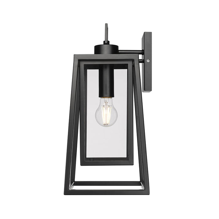 Millennium Lighting Denzell 1Lt 17" Outdoor Sconce, Black/Clear