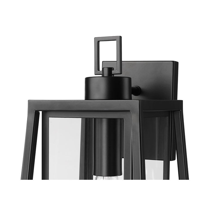 Millennium Lighting Denzell 1Lt 17" Outdoor Sconce, Black/Clear