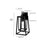 Millennium Lighting Denzell 1Lt 17" Outdoor Sconce, Black/Clear