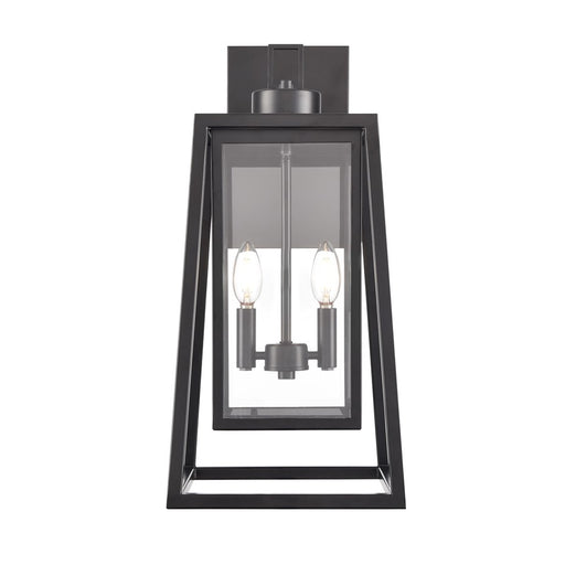 Millennium Lighting Denzell 2Lt 21" Outdoor Sconce, Black/Clear