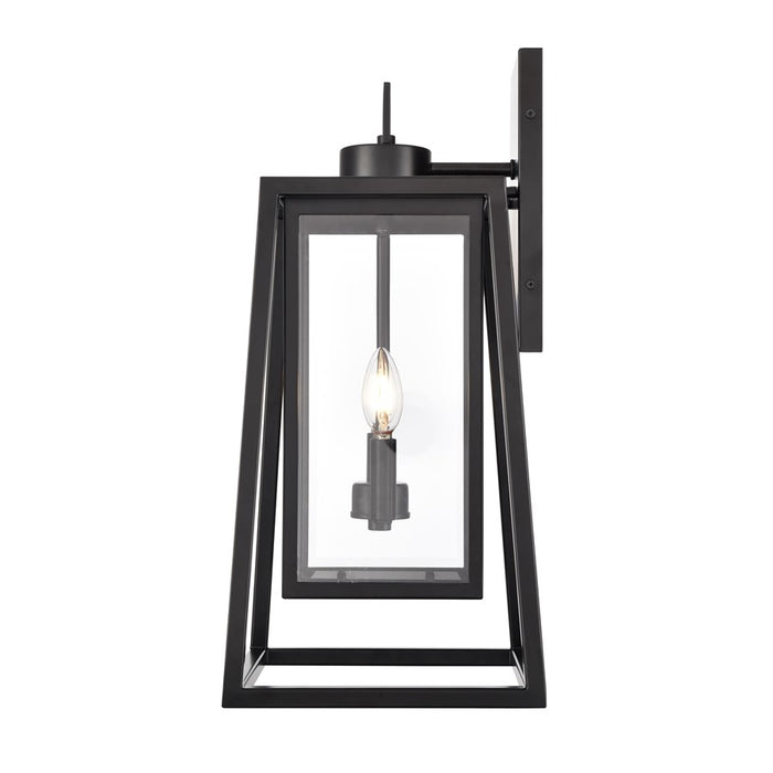 Millennium Lighting Denzell 2Lt 21" Outdoor Sconce, Black/Clear