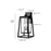 Millennium Lighting Denzell 2Lt 21" Outdoor Sconce, Black/Clear