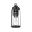 Millennium Lighting Luxio 1Lt 15" Outdoor Wall Sconce, Black/Clear