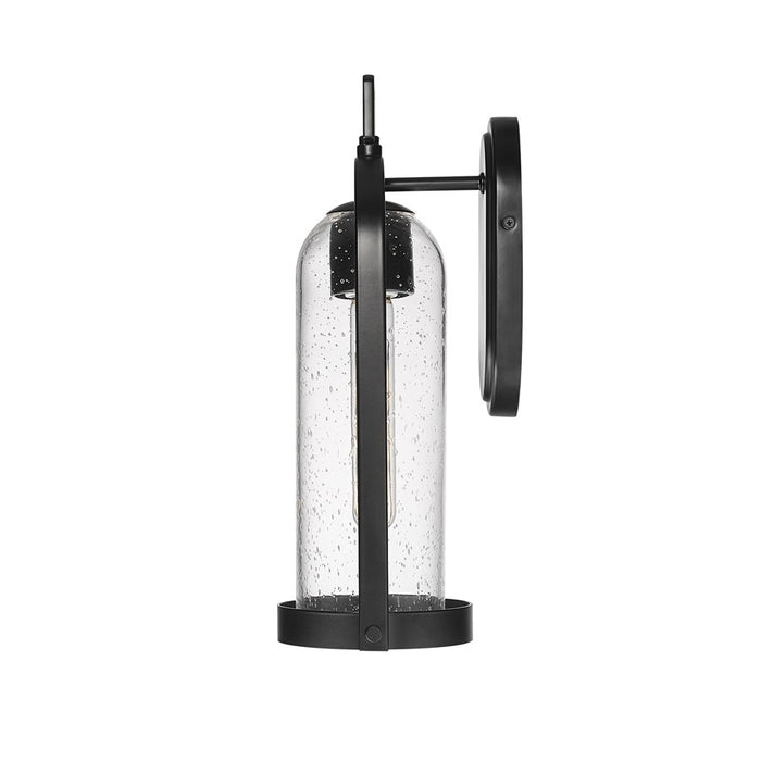 Millennium Lighting Luxio 1Lt 15" Outdoor Wall Sconce, Black/Clear