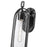 Millennium Lighting Luxio 1Lt 15" Outdoor Wall Sconce, Black/Clear