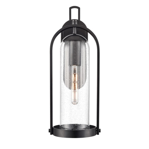 Millennium Lighting Luxio 1Lt 20" Outdoor Wall Sconce, Black/Clear