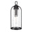 Millennium Lighting Luxio 1Lt 25" Outdoor Wall Sconce, Black/Clear