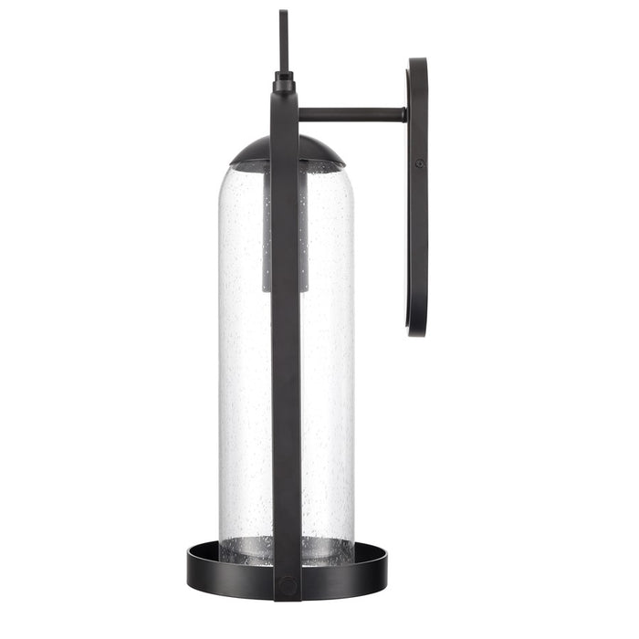 Millennium Lighting Luxio 1Lt 25" Outdoor Wall Sconce, Black/Clear