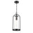Millennium Lighting Luxio 1Lt 8" Outdoor Hanging Lantern, Black - 199801-PBK