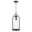 Millennium Lighting Luxio 1Lt 8" Outdoor Hanging Lantern, Black