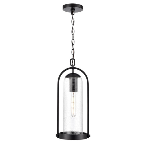 Millennium Lighting Luxio 1Lt 8" Outdoor Hanging Lantern, Black