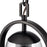 Millennium Lighting Luxio 1Lt 8" Outdoor Hanging Lantern, Black
