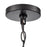 Millennium Lighting Luxio 1Lt 8" Outdoor Hanging Lantern, Black