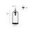 Millennium Lighting Luxio 1Lt 8" Outdoor Hanging Lantern, Black